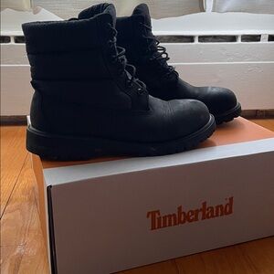 Black Timberland Winter Boots
